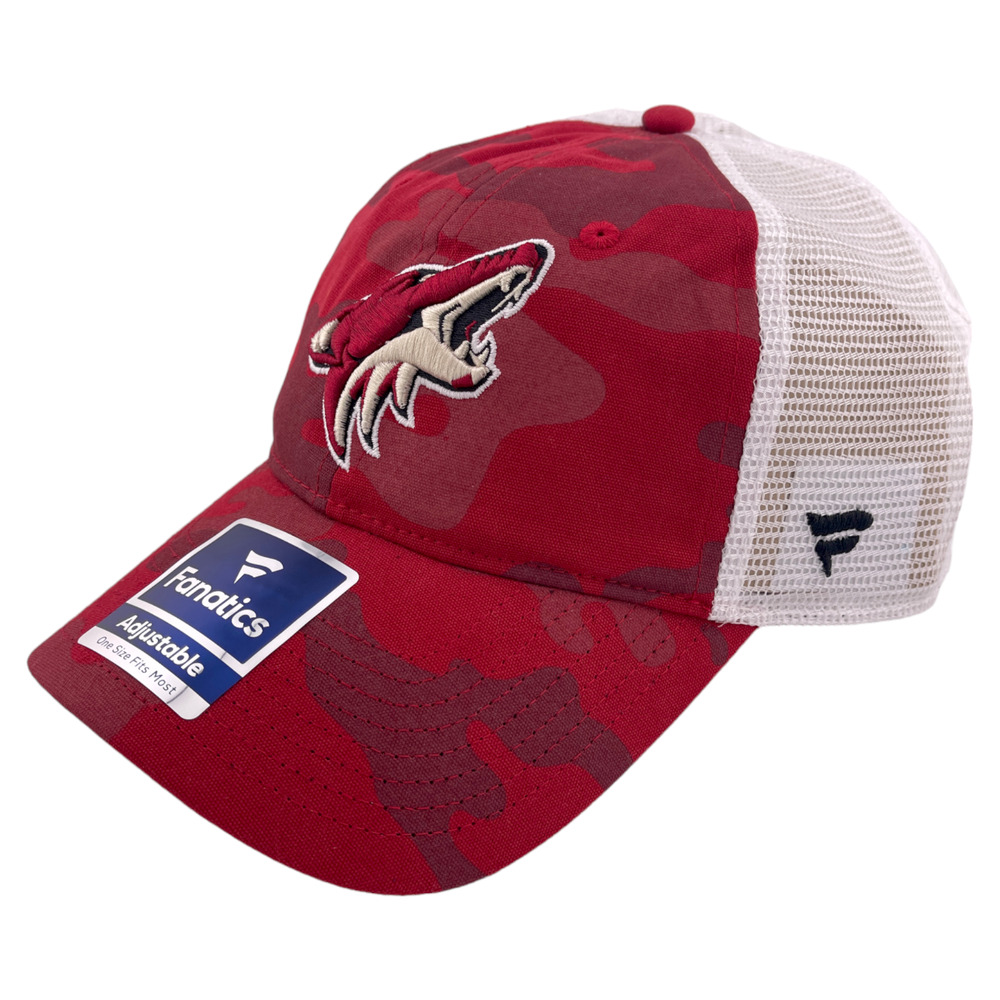 Fanatics Arizona Coyotes NHL Hockey Camo Mesh Snapback Adjustable‎ Dad Hat Cap